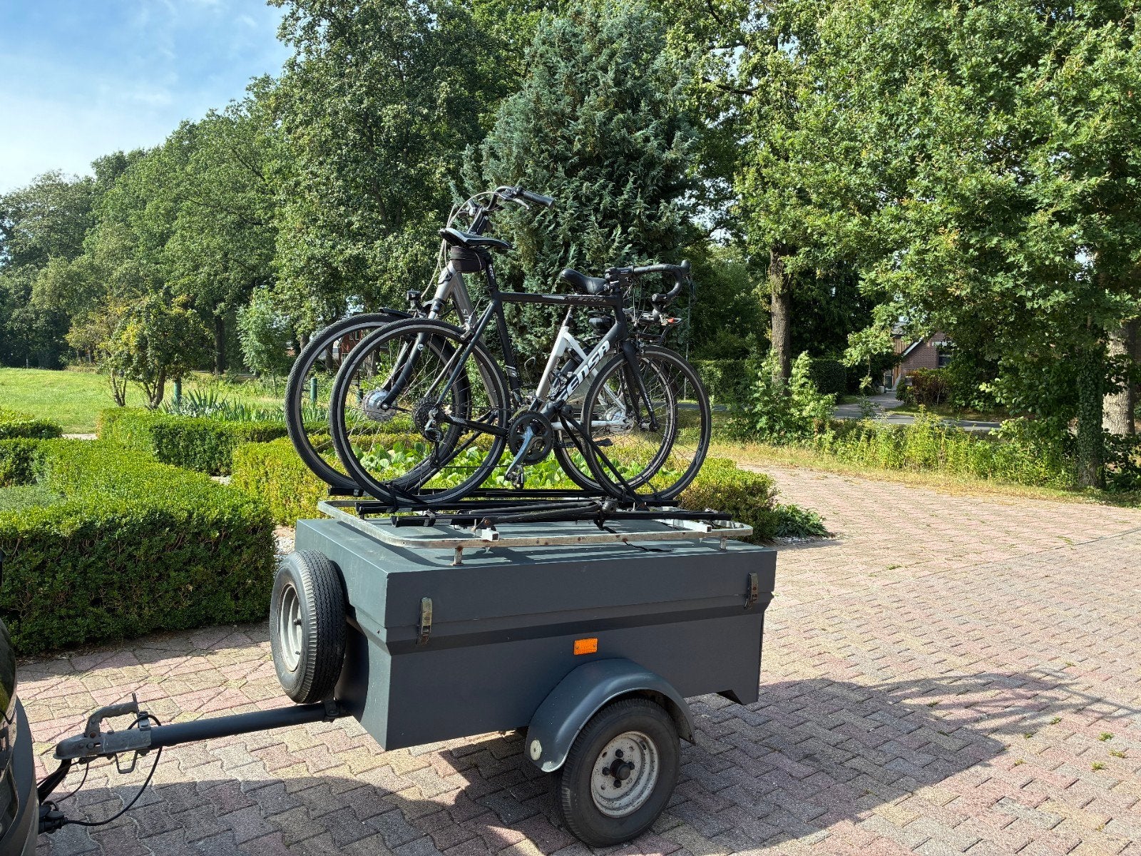 bagagewagen met 4 fietsendragers, Ophalen, Gebruikt