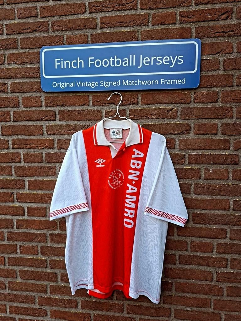 ORIGINAL VINTAGE CLASSIC AJAX AMSTERDAM HOME 1991/1993 XL, Ophalen of Verzenden, Zo goed als nieuw, Ajax, Shirt