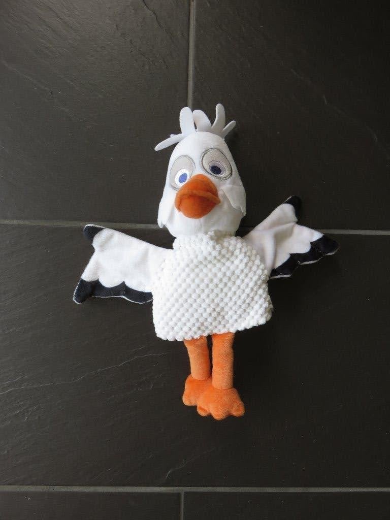 Handpop Juffrouw ooievaar, ca 30cm, fabeltjeskrant., Ophalen of Verzenden, Zo goed als nieuw, Ontdekken