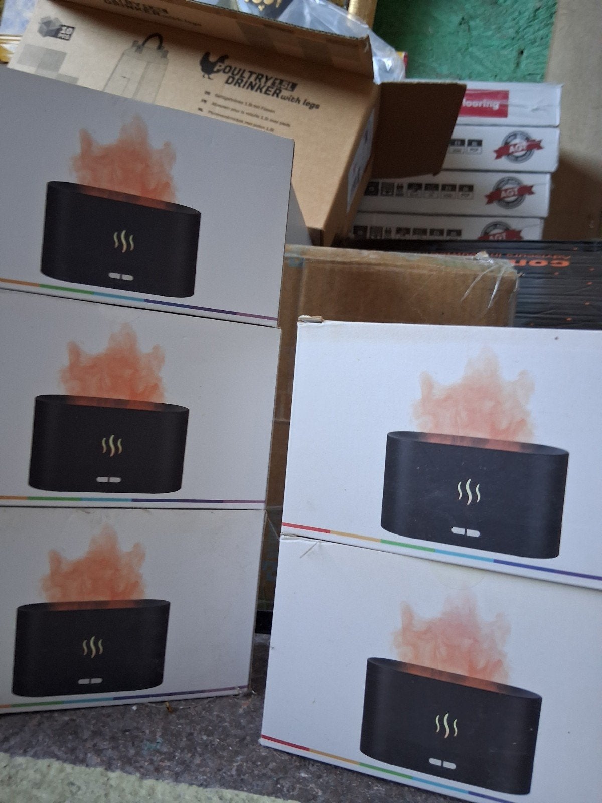 Gloednieuwe Aroma Diffuser met Vlam Effect  (ontspanner), Huis en Inrichting, Ophalen of Verzenden, Nieuw