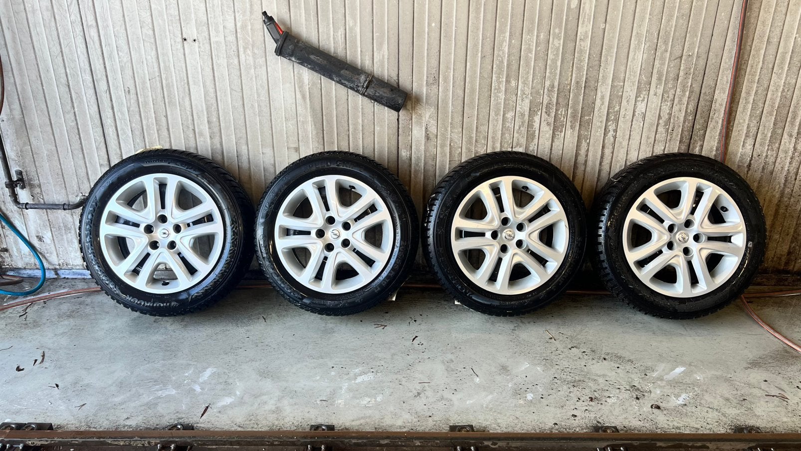 Opel Astra K winterset, Ophalen, Gebruikt, 16 inch, Banden en Velgen