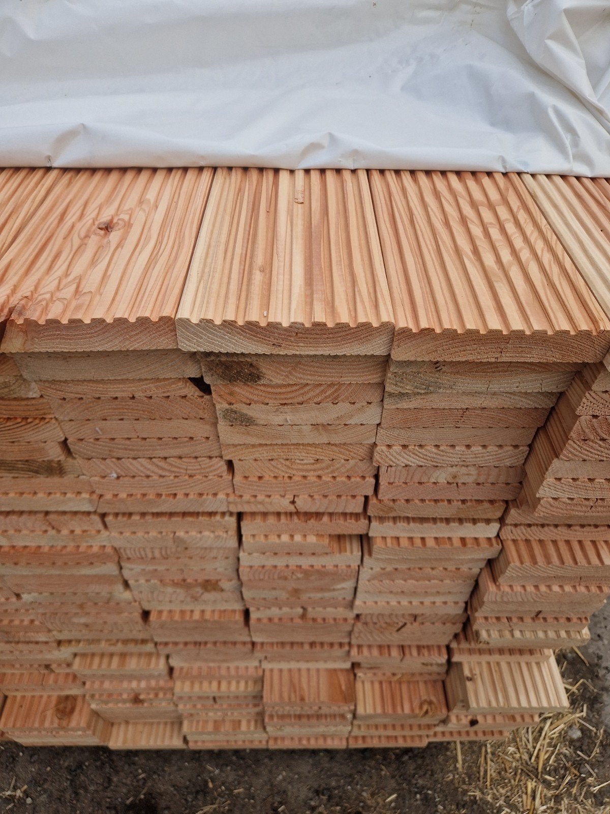 Douglas vlonderplanken  28mm dik, Nieuw, Ophalen of Verzenden, Hout