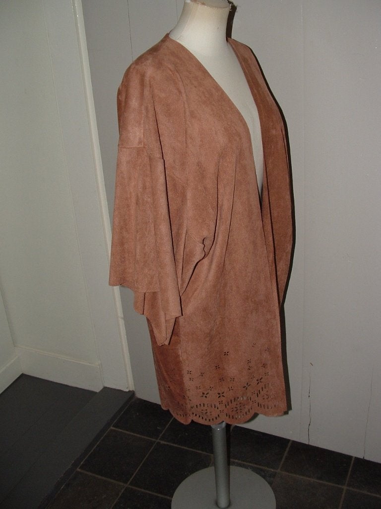 Minkpink suedine openvallend vest blazer jasje maat XS/S, Minkpink, Ophalen of Verzenden, Zo goed als nieuw, Jasje