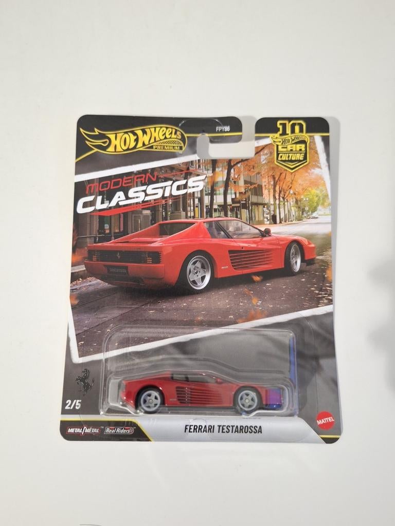 Hot Wheels Premium Ferrari Testarossa Diecast Model, Ophalen of Verzenden, Nieuw, Auto