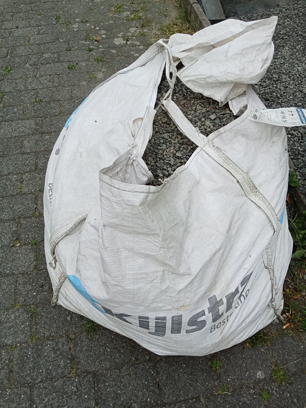 Big bag met split/grind voor tuin of oprit, Ophalen, Gebruikt, Grind, Basalt