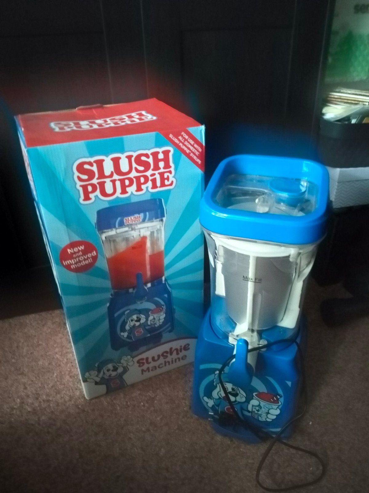 slush puppie, Ophalen