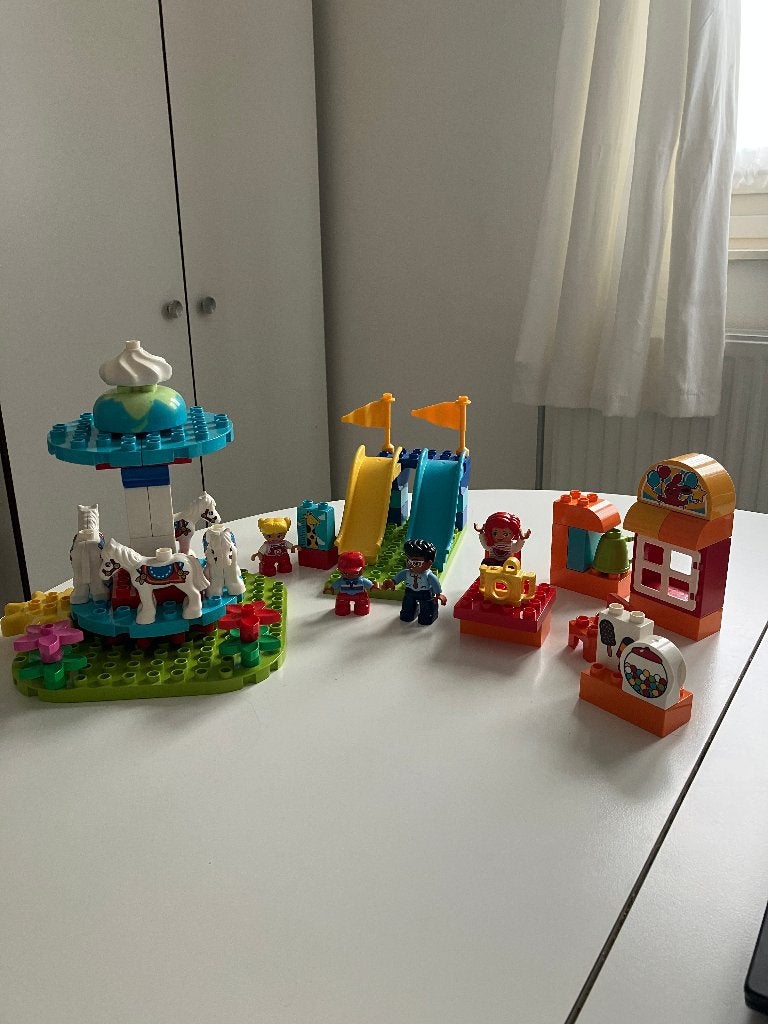 Lego Duplo 10841 Familie Kermis -, Compleet, Overige thema's, Ophalen of Verzenden, Zo goed als nieuw