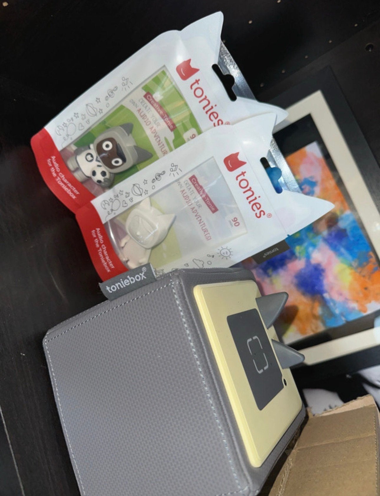 Toniebox grijs + tonies, Ophalen of Verzenden, Nieuw
