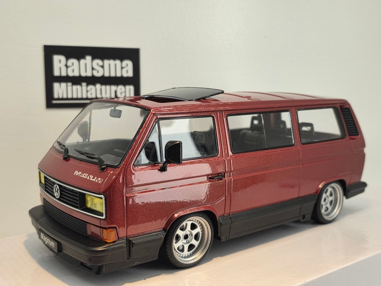 VW T3 Magnum - Open dak - 18inch - 1:18 Custom by Radsma, Auto, KK-Scale Custom made by Radsma Miniaturen, Ophalen of Verzenden