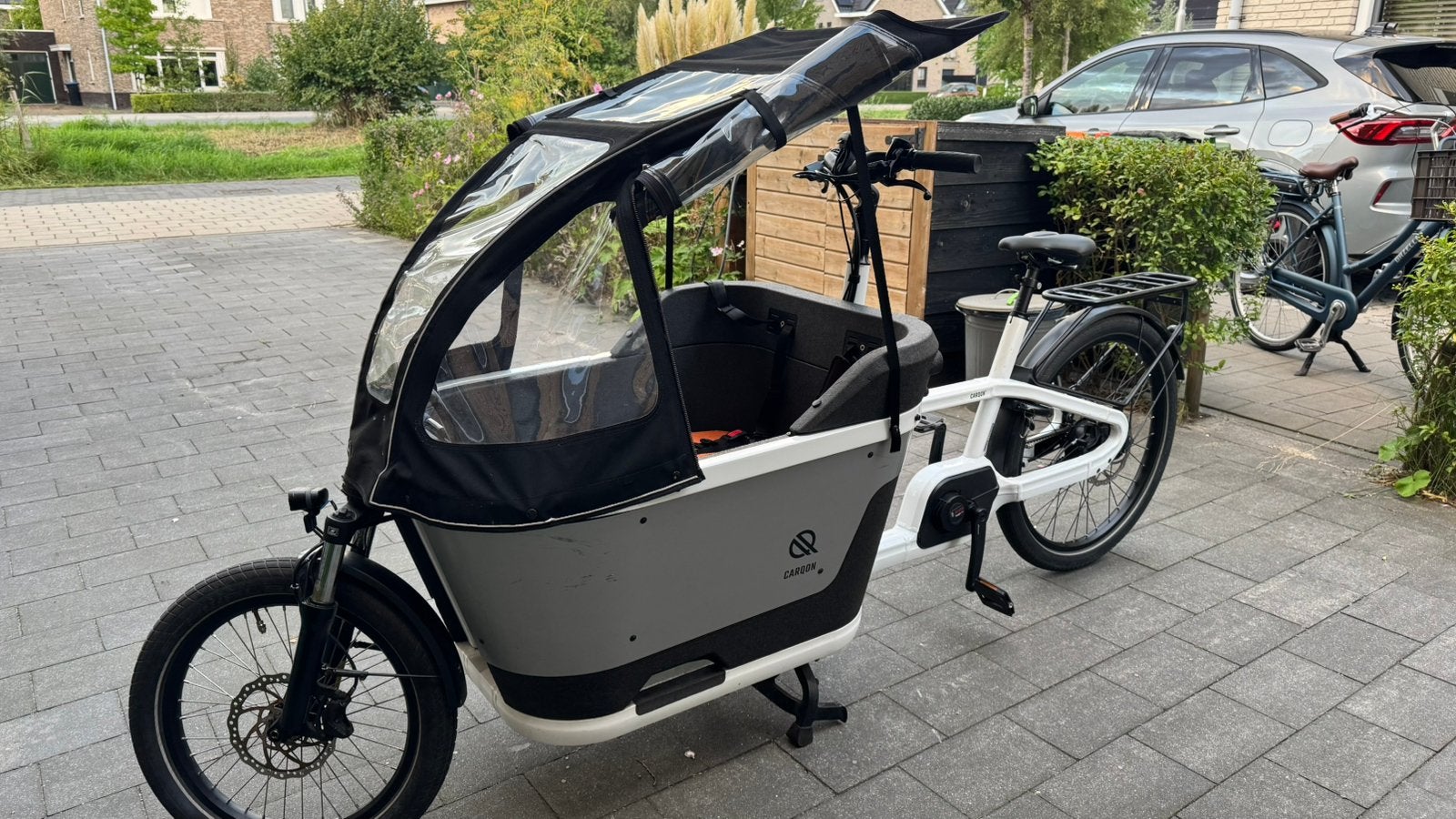 Bakfiets Carqon Cruise - Bosch CargoLine, veel extra's, 4 kinderen of meer, Gebruikt, Elektrisch, Schijfrem