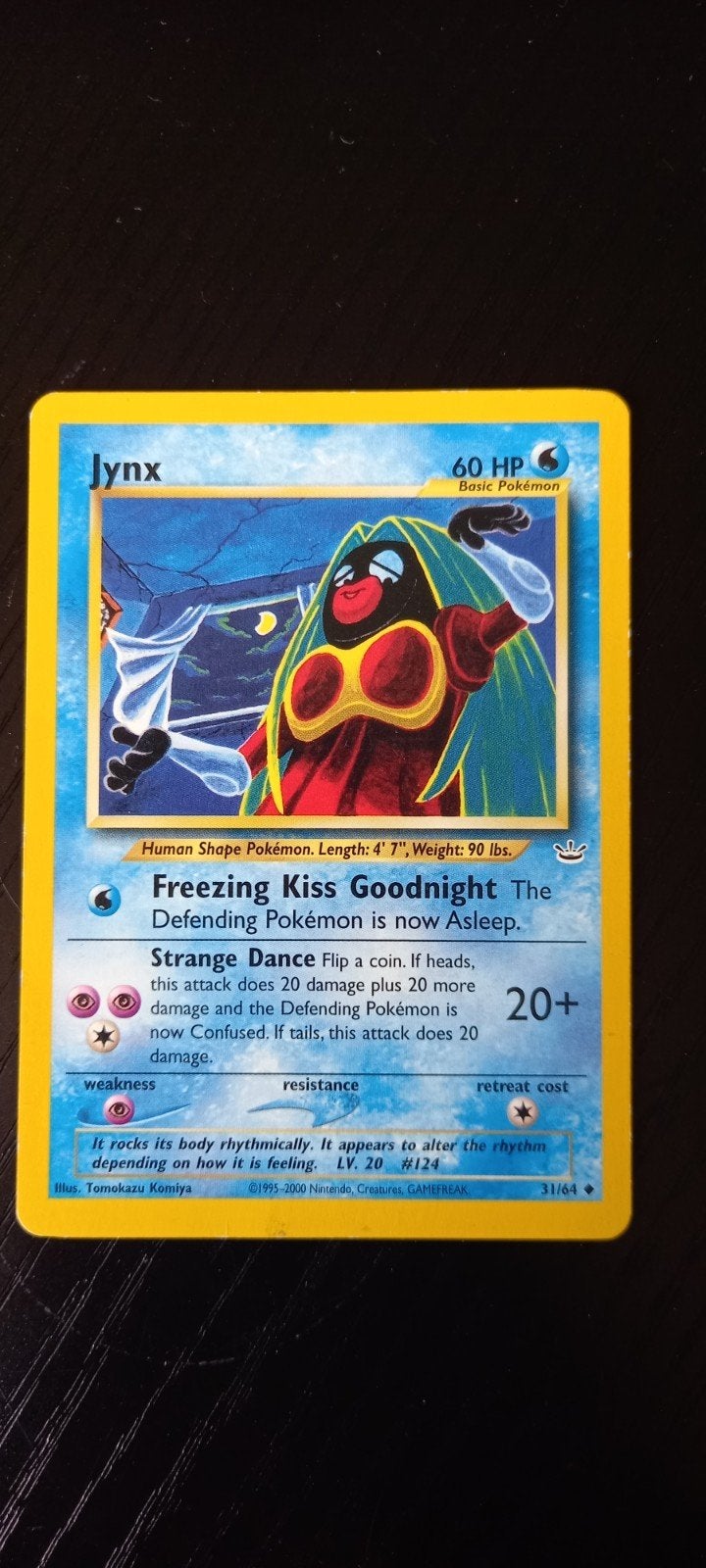 Jynx Pokémon kaart (31/64) - Basic Pokémon, Ophalen of Verzenden, Gebruikt, Losse kaart