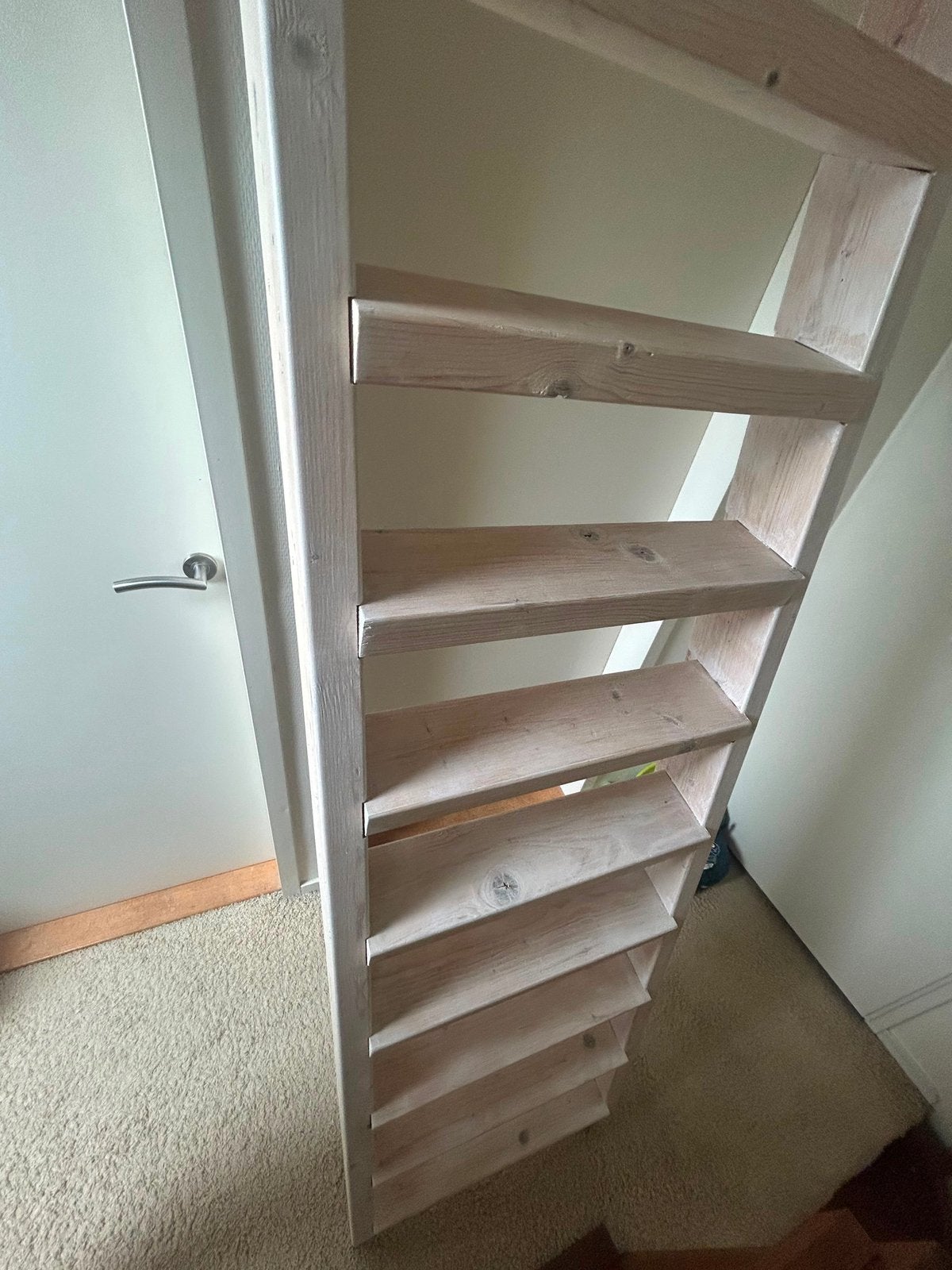 Stevige houten trap, Ophalen, Zo goed als nieuw, 2 tot 4 meter