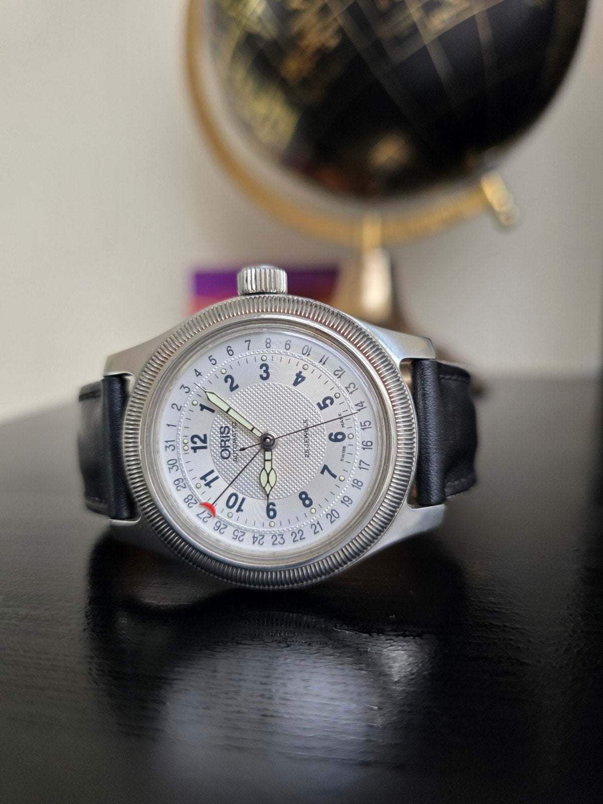 Oris Big Crown Pointer Date - Automatisch Herenhorloge, Overige merken, Leer, Staal, Polshorloge