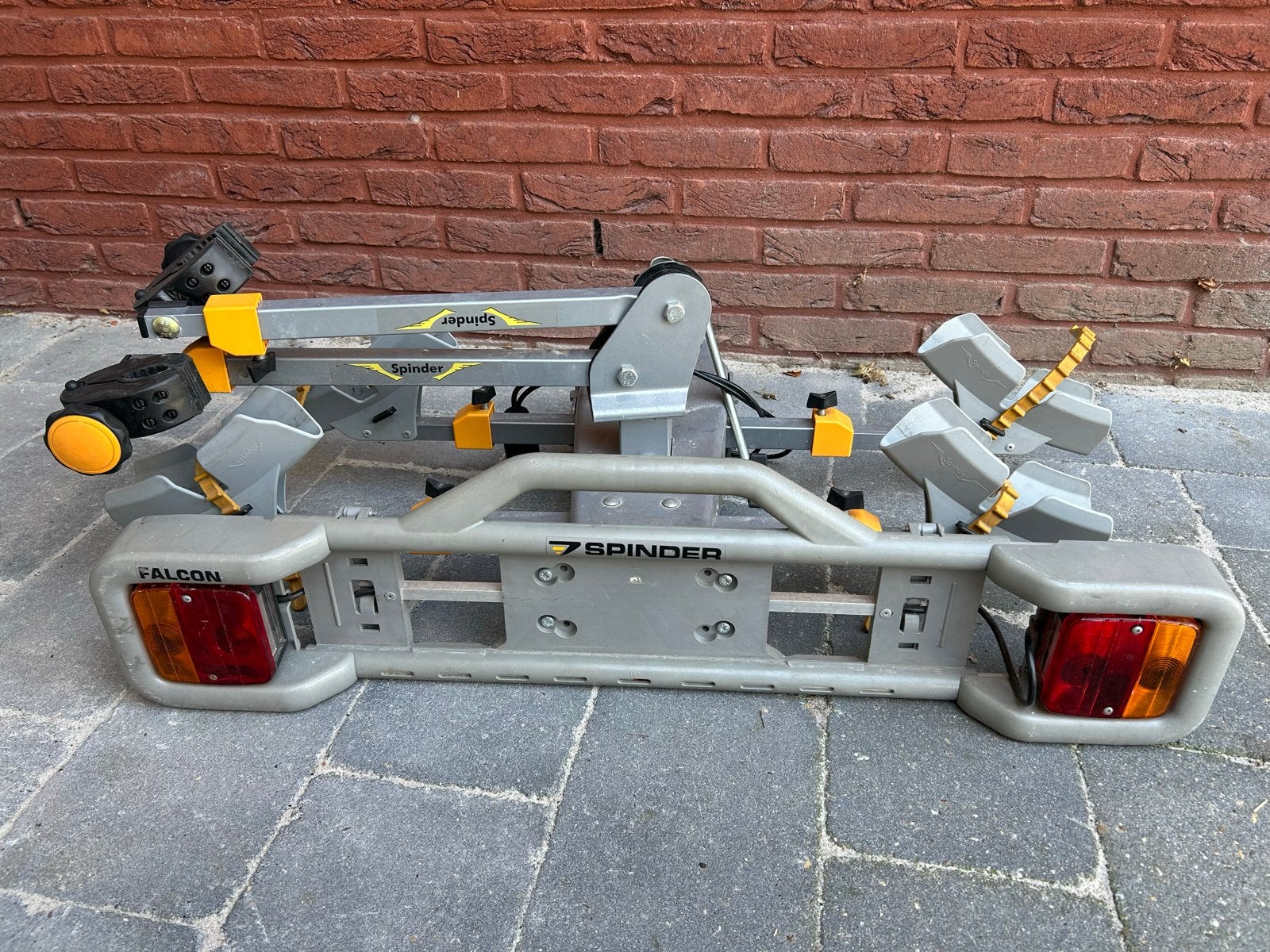 Spinder Falcon Trekhaakdrager, Ophalen, 2 fietsen, Gebruikt, Trekhaakdrager