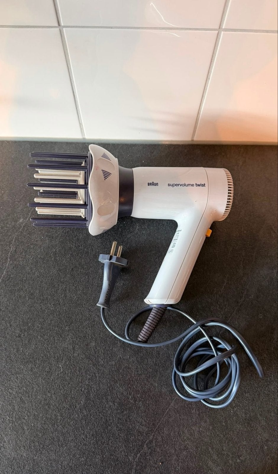 Braun Supervolume Twist Föhn - Vintage Haarstyling, Ophalen of Verzenden, Gebruikt, Haarverzorging