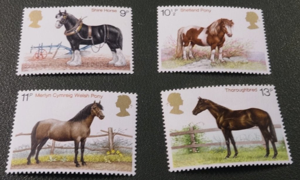 Engeland - Mi 769#772 1978 - Shire Horse Society - PDi01-01, Verzenden, Postfris, Dier of Natuur