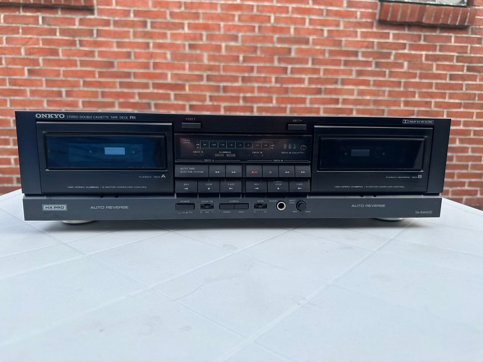 Onkyo TA-RW400 Cassettedeck, Audio, Tv en Foto, Cassettedecks, Ophalen of Verzenden, Dubbel, Overige merken, Auto-reverse