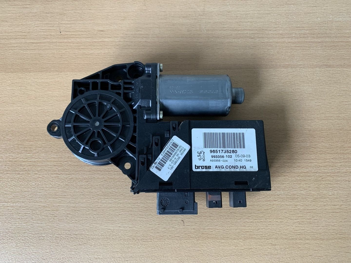raammotor links peugeot 307CC 2003 tot 2006 9651735280, Gebruikt, -, -, Ophalen of Verzenden
