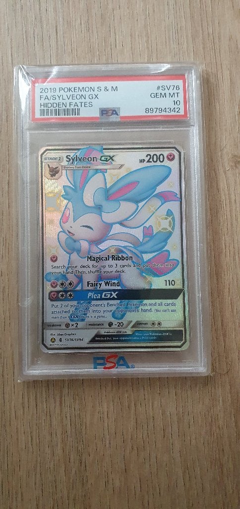 Sylveon GX #SV76 psa10, Ophalen of Verzenden, Zo goed als nieuw