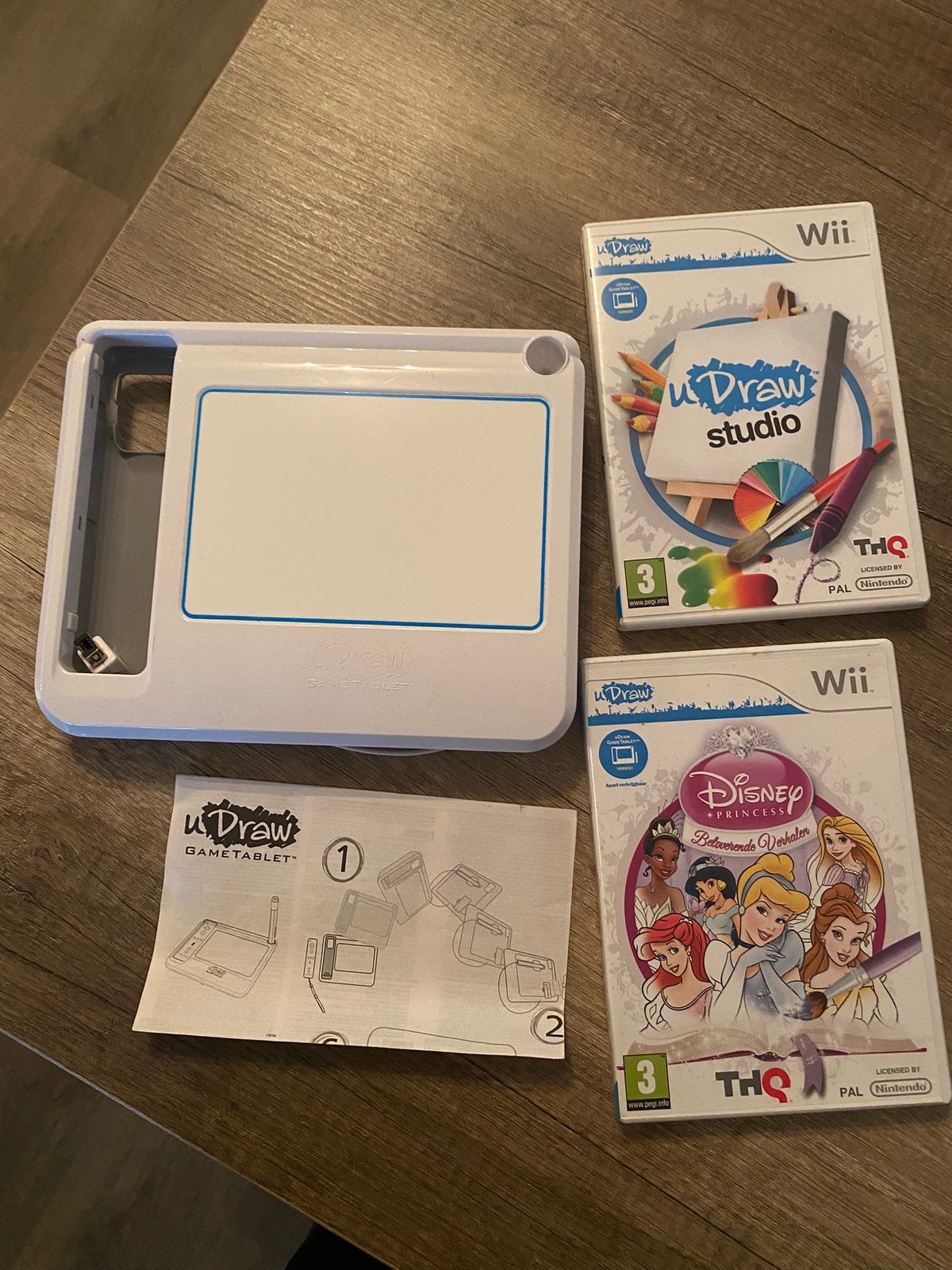Wii u draw met 2 spellen, Puzzel en Educatief, 1 speler, Ophalen of Verzenden, Zo goed als nieuw