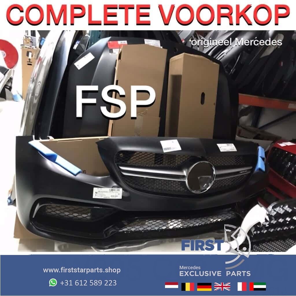 W205 C63 AMG VOORKOP COMPLEET Mercedes C Klasse 63 2018-2022, Auto-onderdelen, Gebruikt, -, Voor, Ophalen of Verzenden