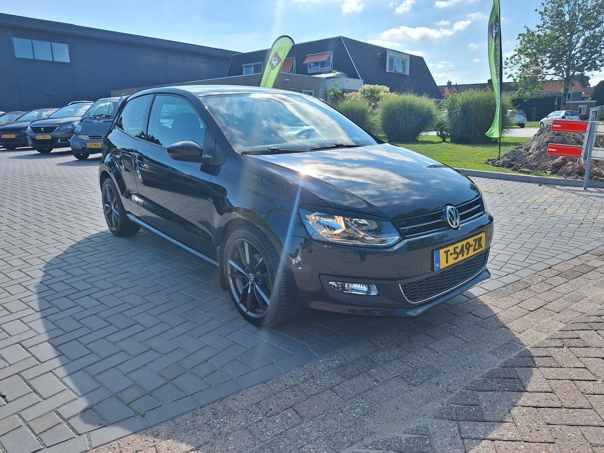 Volkswagen Polo 1.2 TSI Highline / Keurige auto / APK jul 20, Voorwielaandrijving, Euro 5, Automatische klimaatregeling, Zwart