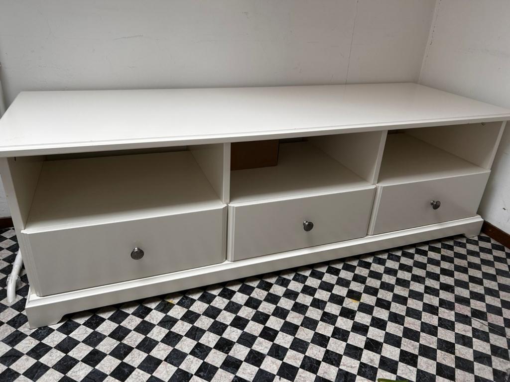IKEA LIATORP TV-meubel wit met lades, Ophalen, Gebruikt, 150 tot 200 cm, Minder dan 100 cm