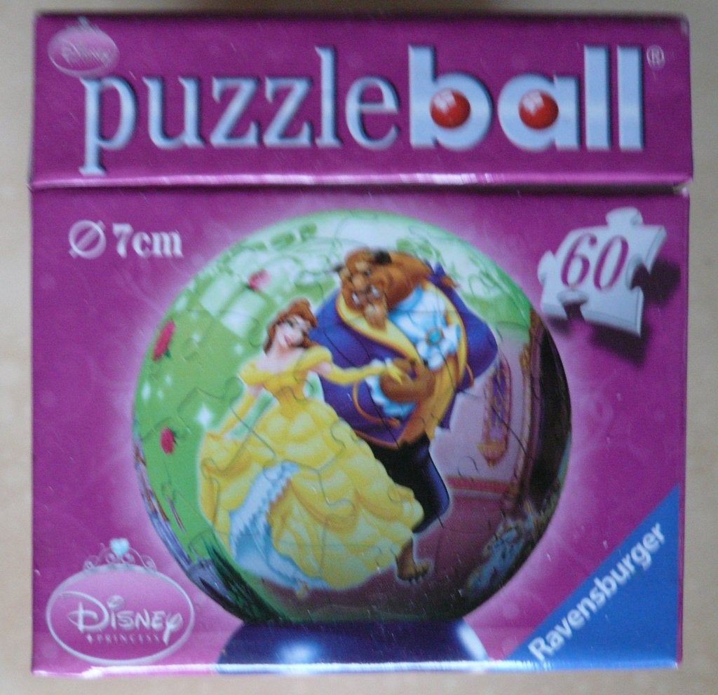 3D legpuzzel bal Disney Frozen Belle en het Beest 60 delen, Ophalen of Verzenden, Minder dan 500 stukjes, Zo goed als nieuw, Legpuzzel