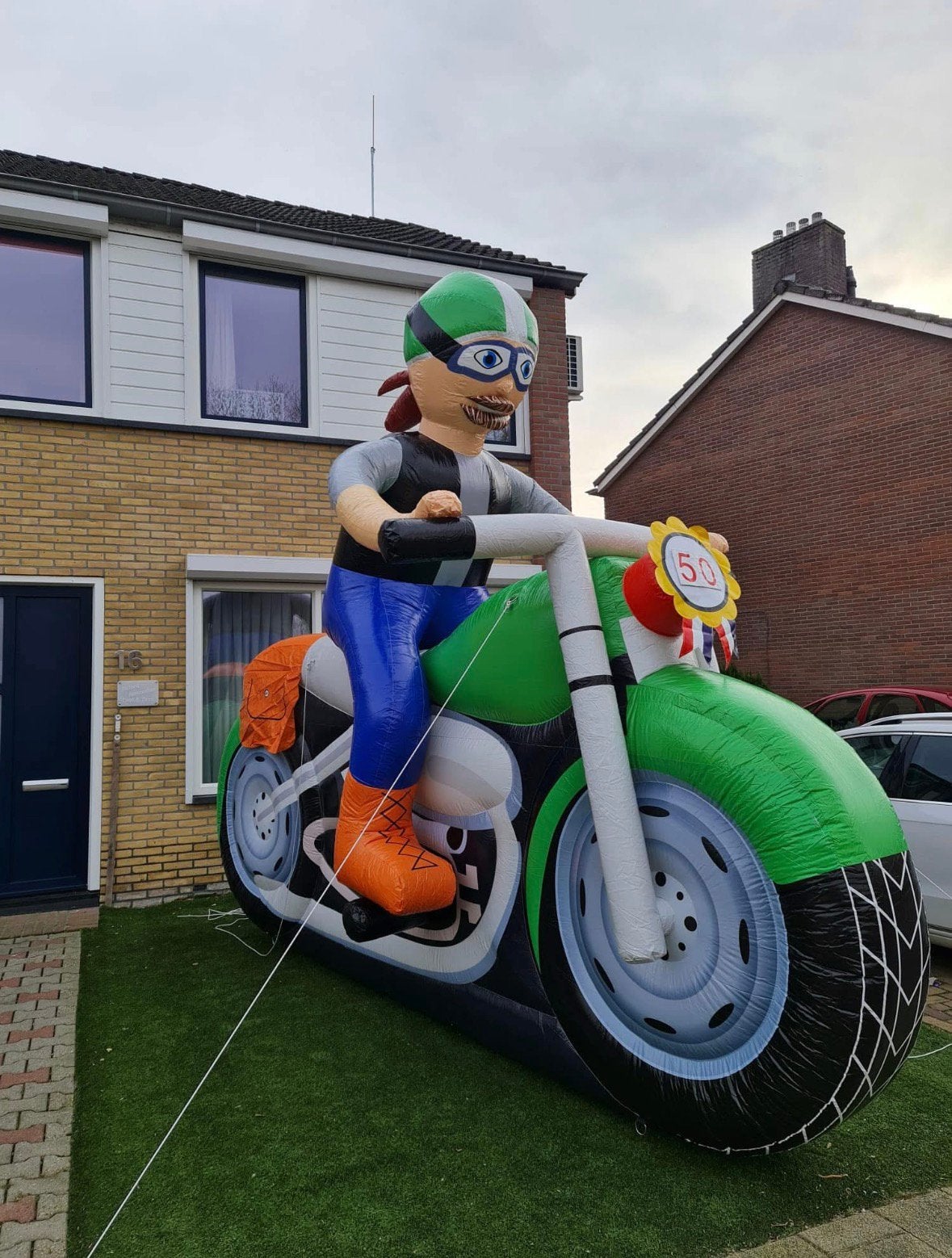 Abraham motor xxl te huur!, Hobby en Vrije tijd, Feestartikelen | Verhuur, Ophalen, Zo goed als nieuw, Abraham of Sarah