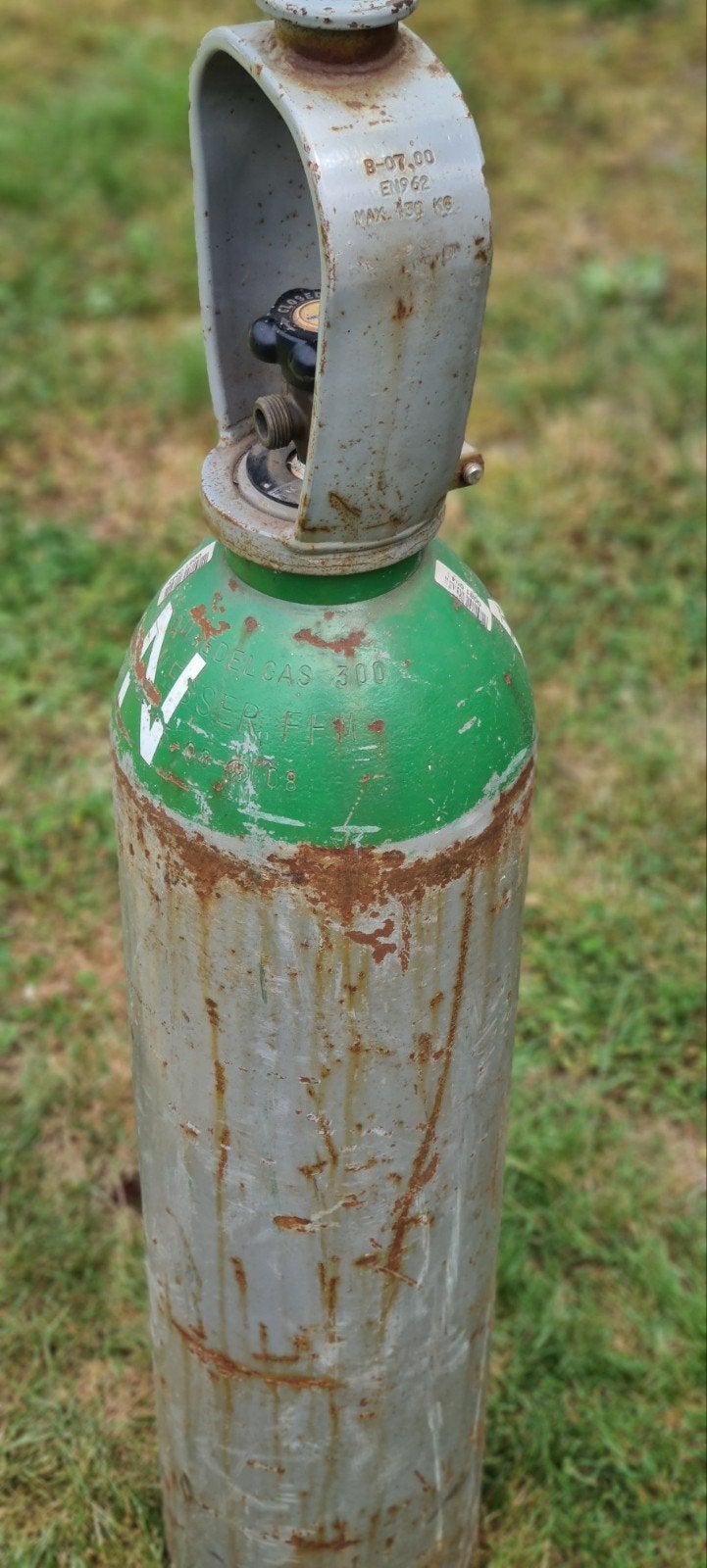 Argon  fles, Ophalen, 250 ampère of meer, Tig