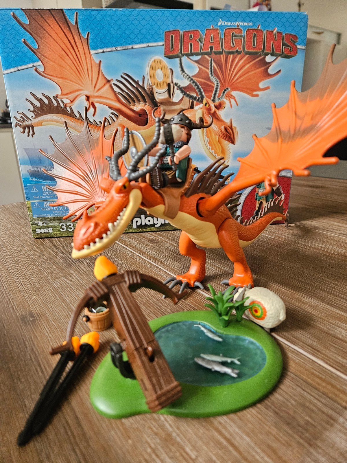 Playmobil Dragons 9459 snotvlerk, Ophalen of Verzenden, Zo goed als nieuw, Complete set