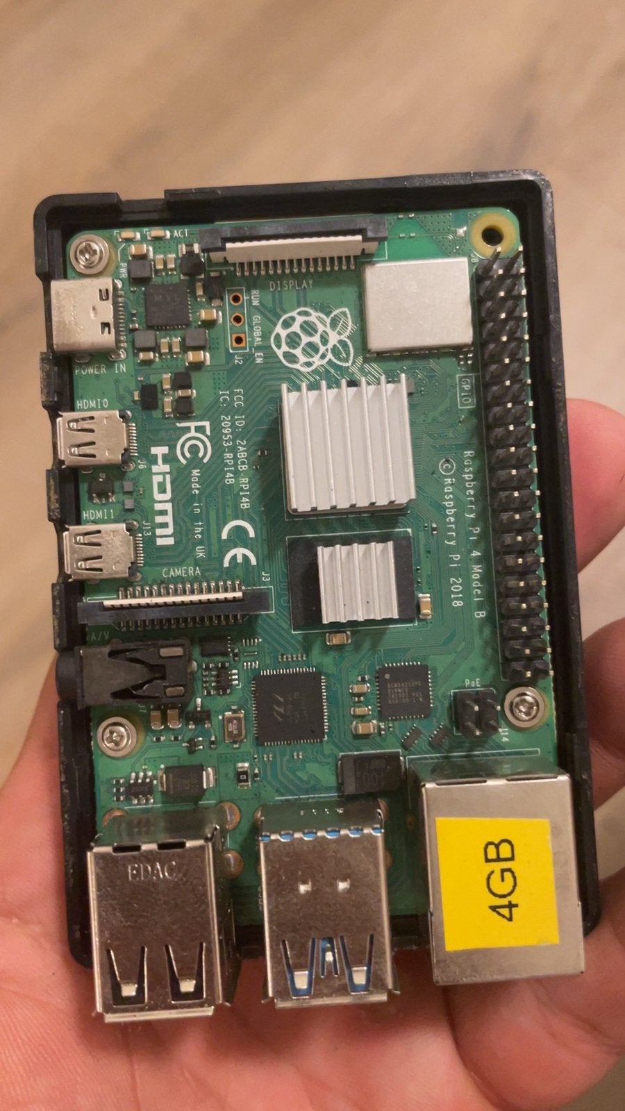 Raspberry Pi 4 - 4 Gb met extra’s, Computers en Software, Verzenden, Zo goed als nieuw, 4 GB, Minder dan 2 Ghz