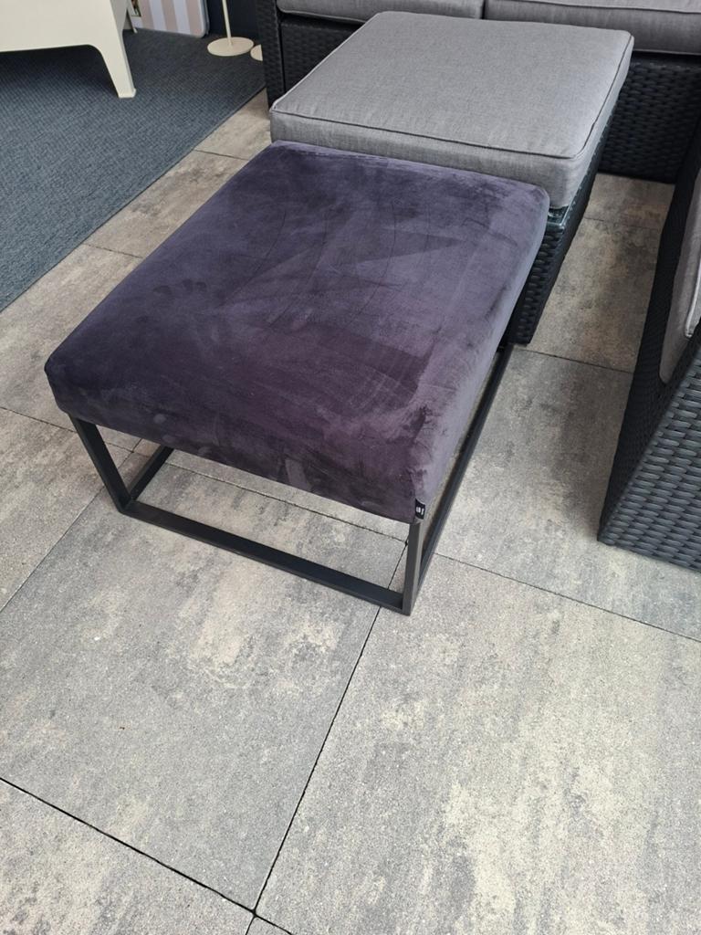 Hocker zwart velvet zo foto's, Ophalen, Gebruikt