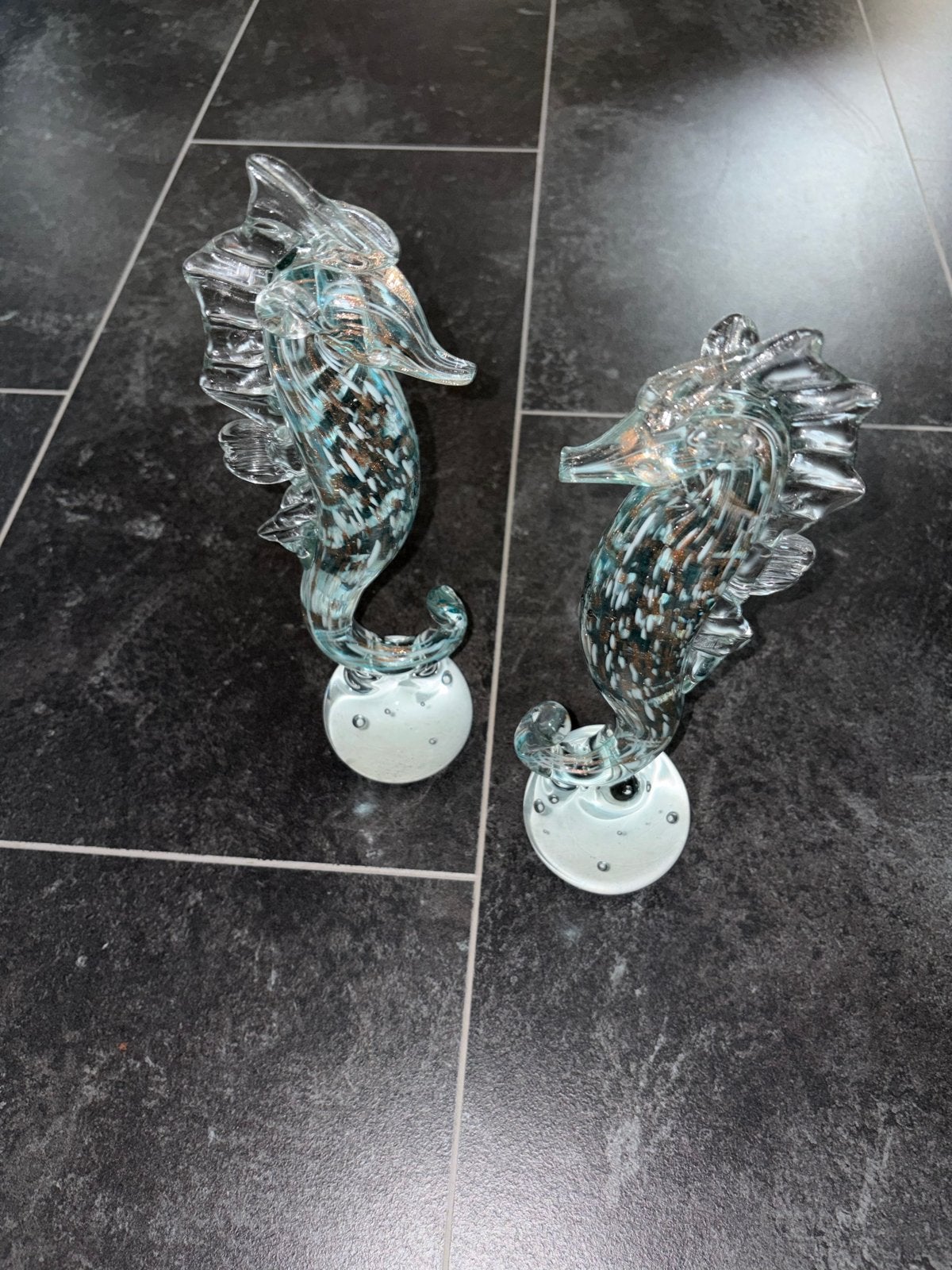 Prachtige glazen zeedieren en schelp decoratie, Ophalen, Nieuw, Meerkleurig, Glas
