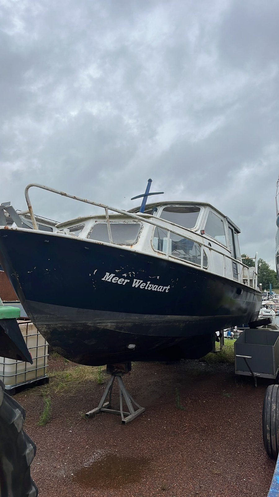 Boot met Mercedes 4 cilinder diesel 42 pk motor, Watersport en Boten, Motorboten en Motorjachten, Gebruikt, Diesel, Binnenboordmotor