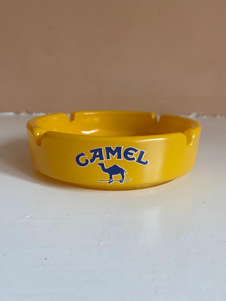 Camel asbak vintage retro origineel glas, Ophalen of Verzenden, Zo goed als nieuw, Asbak