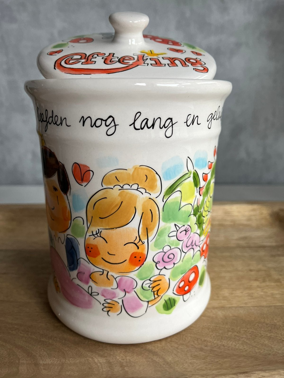 Le efteling voorraadpot Blond Amsterdam, Ophalen of Verzenden, Zo goed als nieuw, Aardewerk, Overige typen