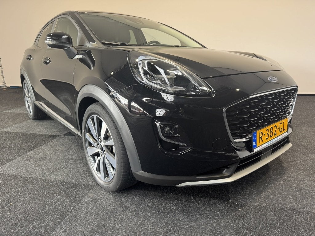 Ford Puma 1.0 Ecoboost Hybrid X 60.000Km Full navigation Car, Zwart, Origineel Nederlands, Bedrijf, 3 cilinders