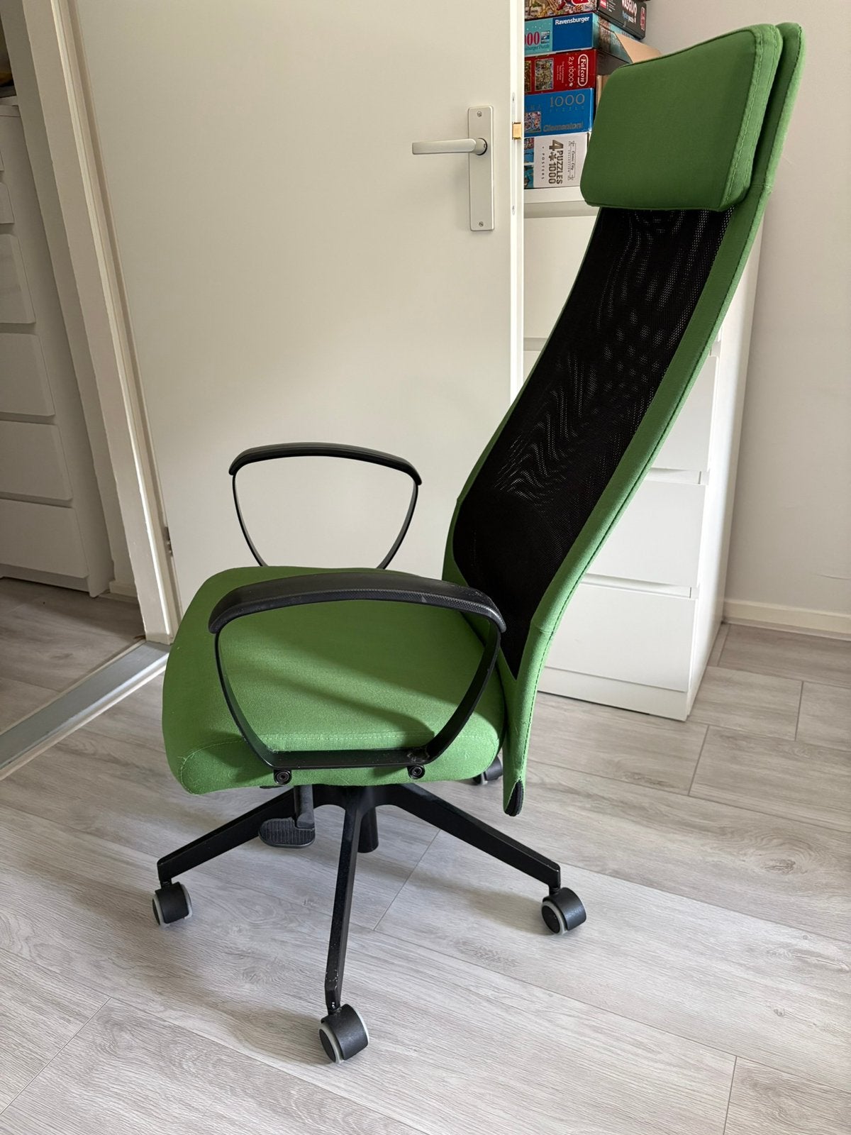 Bureaustoel - IKEA Markus - Groen, Huis en Inrichting, Bureaustoelen, Ophalen, Zo goed als nieuw, Bureaustoel, Groen