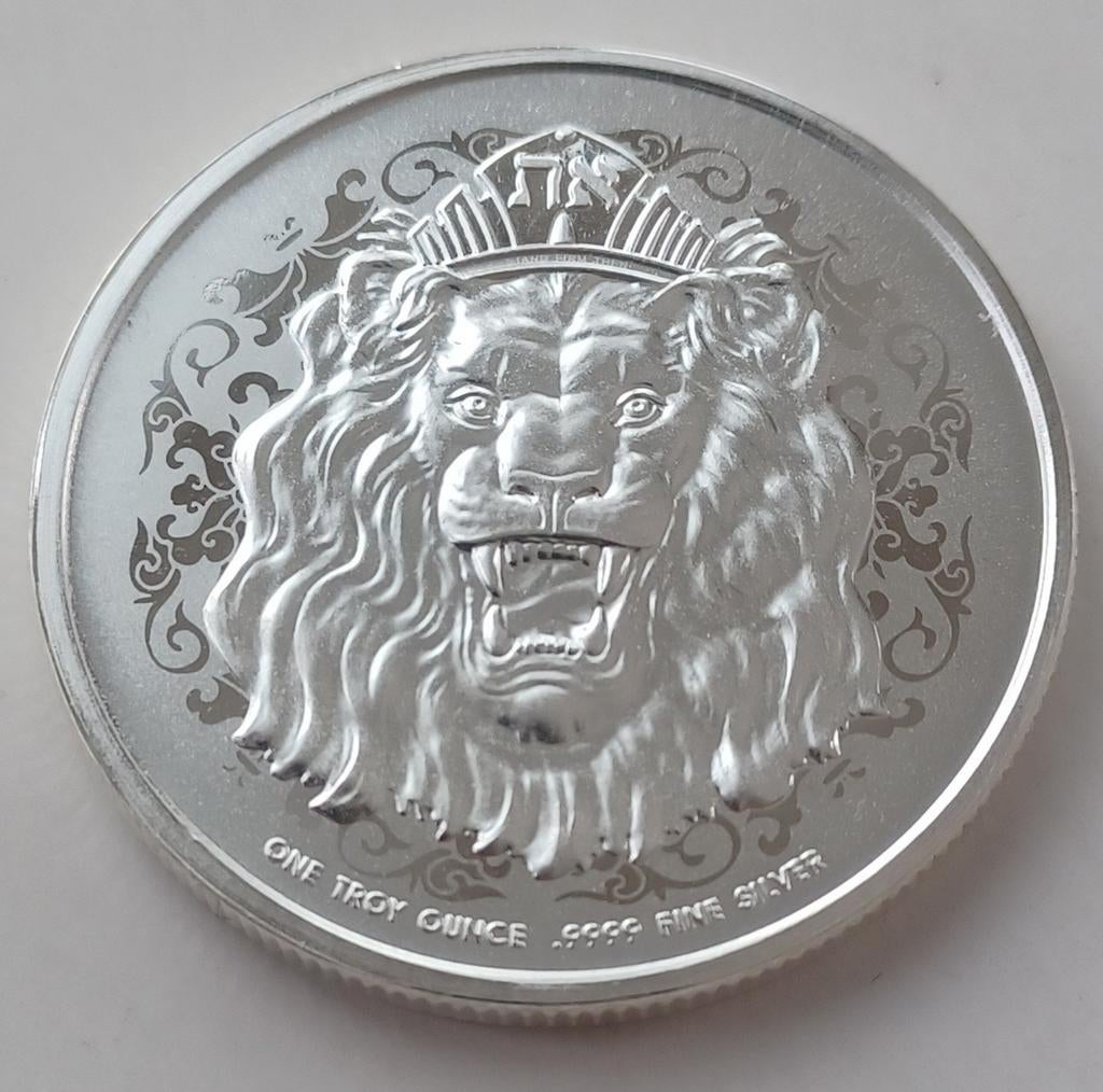 1 ounce zilveren lion of zion, Ophalen of Verzenden, Zilver