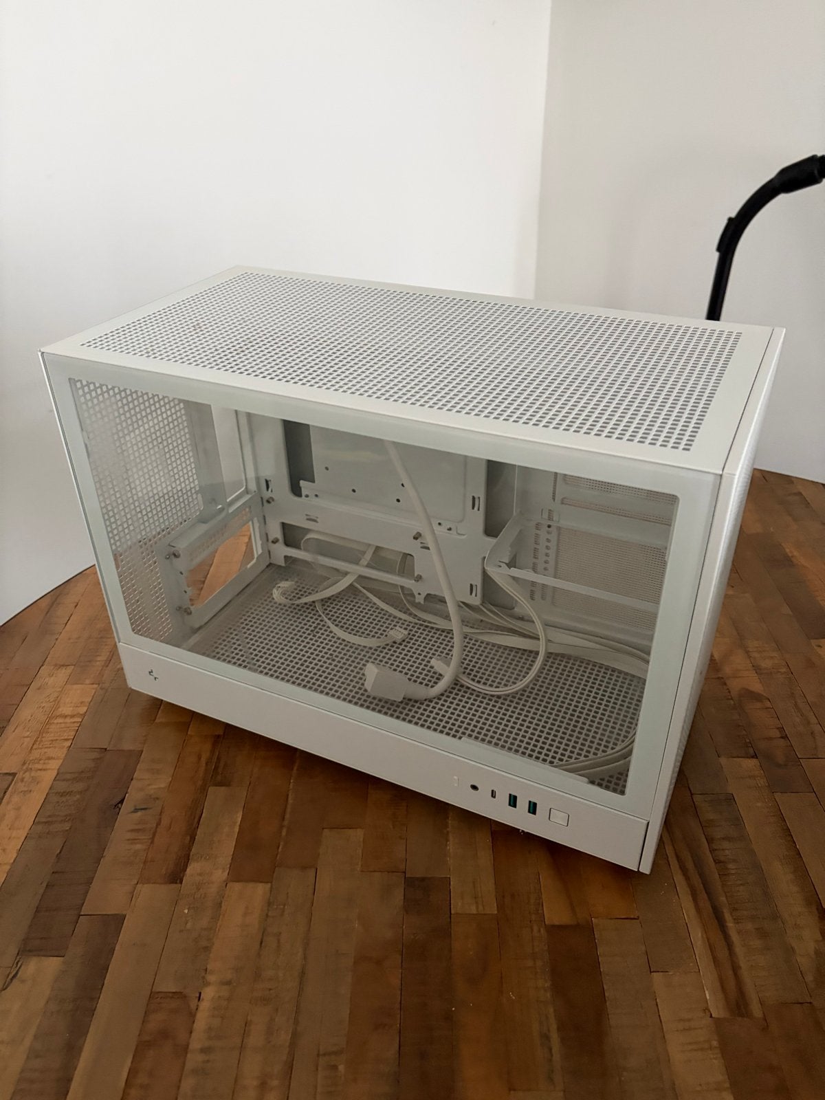 DeepCool CH260 WH – Witte Micro-ATX Gaming PC Case, Computers en Software, Ophalen, Zo goed als nieuw