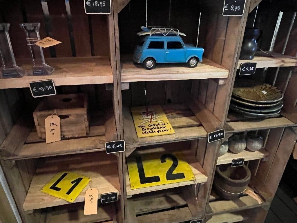 Fruitkisten met schap, ideaal als schoenenkast of in winkel, Ophalen, Gebruikt