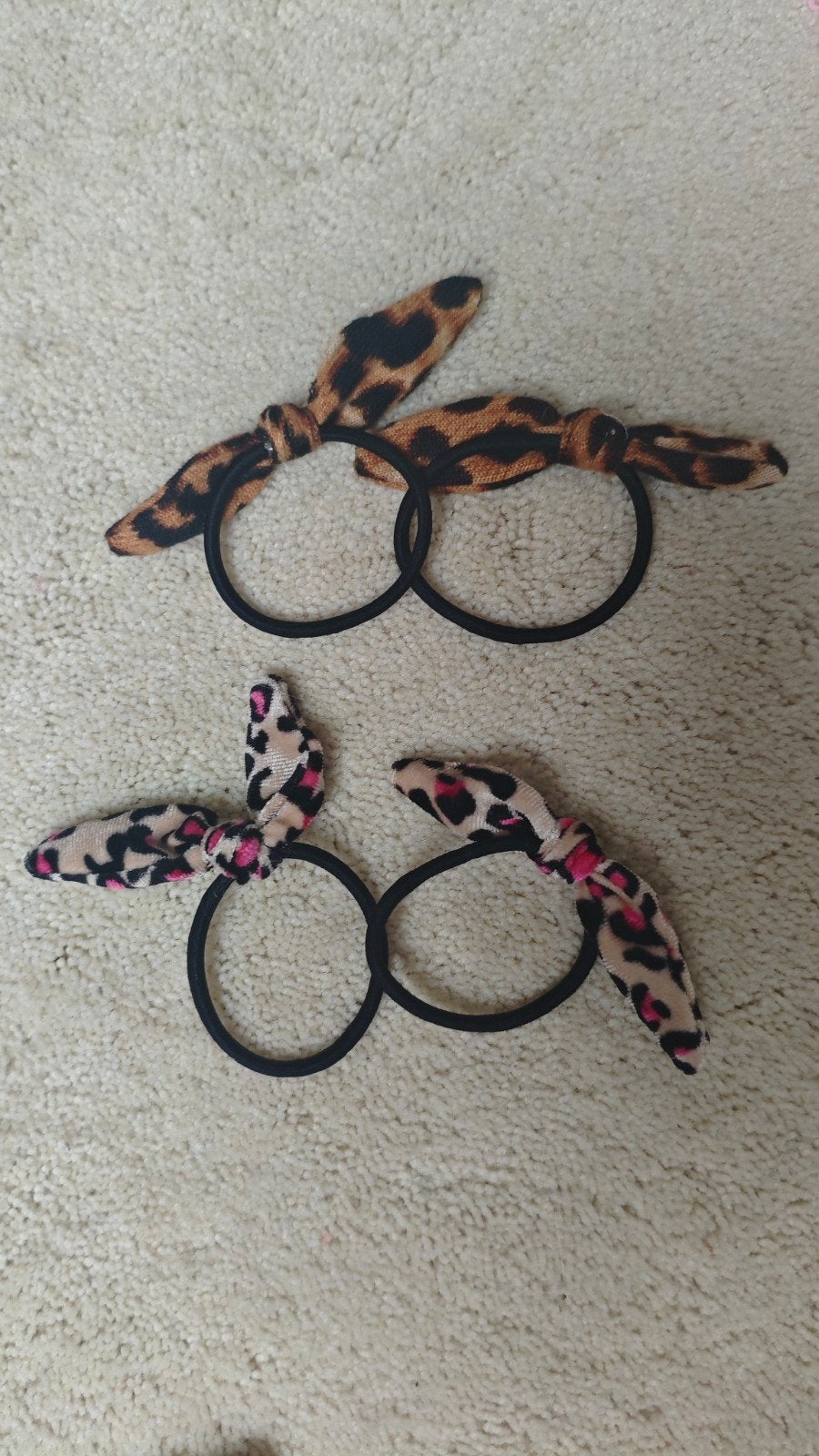 Leopard print haar elastiekjes - Zo goed als nieuw, Ophalen of Verzenden, Zo goed als nieuw, Overige typen