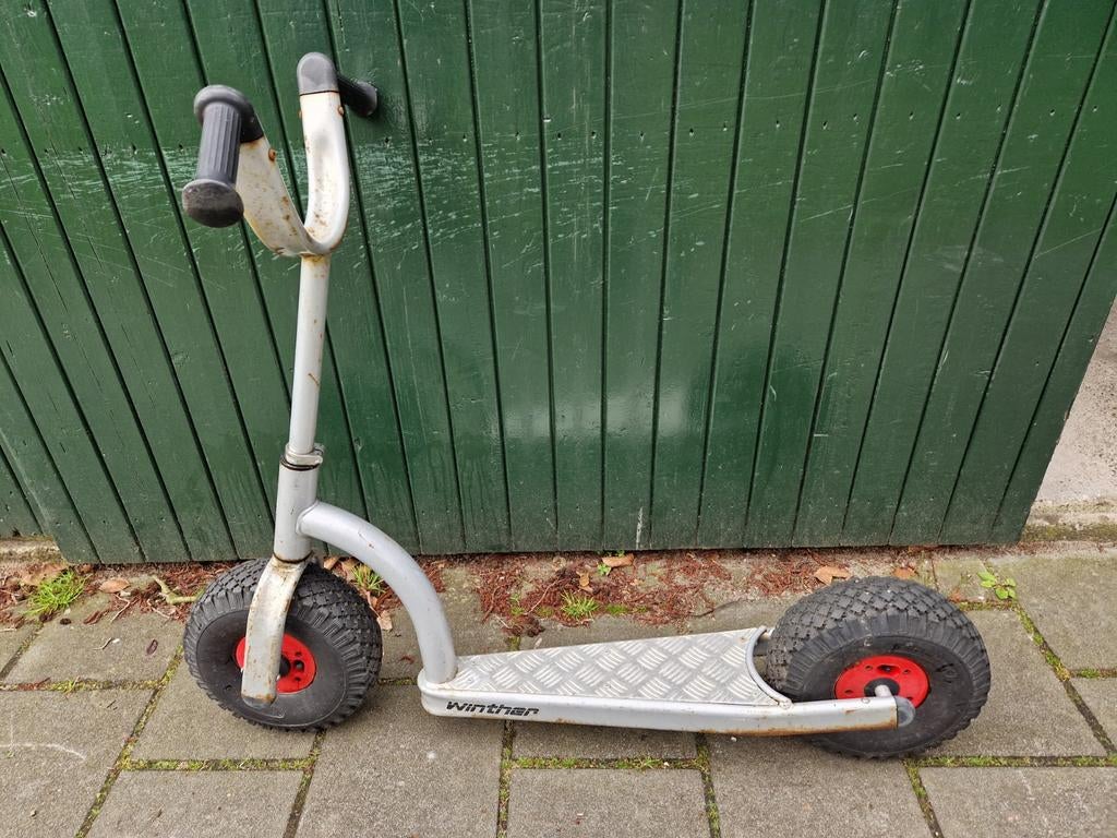 Stevige Winther step met luchtbanden, Ophalen, Gebruikt, Gewone step, Winther