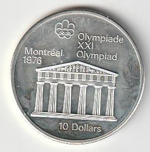 10  dollars  1974  Canada. km. 94  unc/proof., Ophalen of Verzenden, Noord-Amerika, Losse munt, Zilver