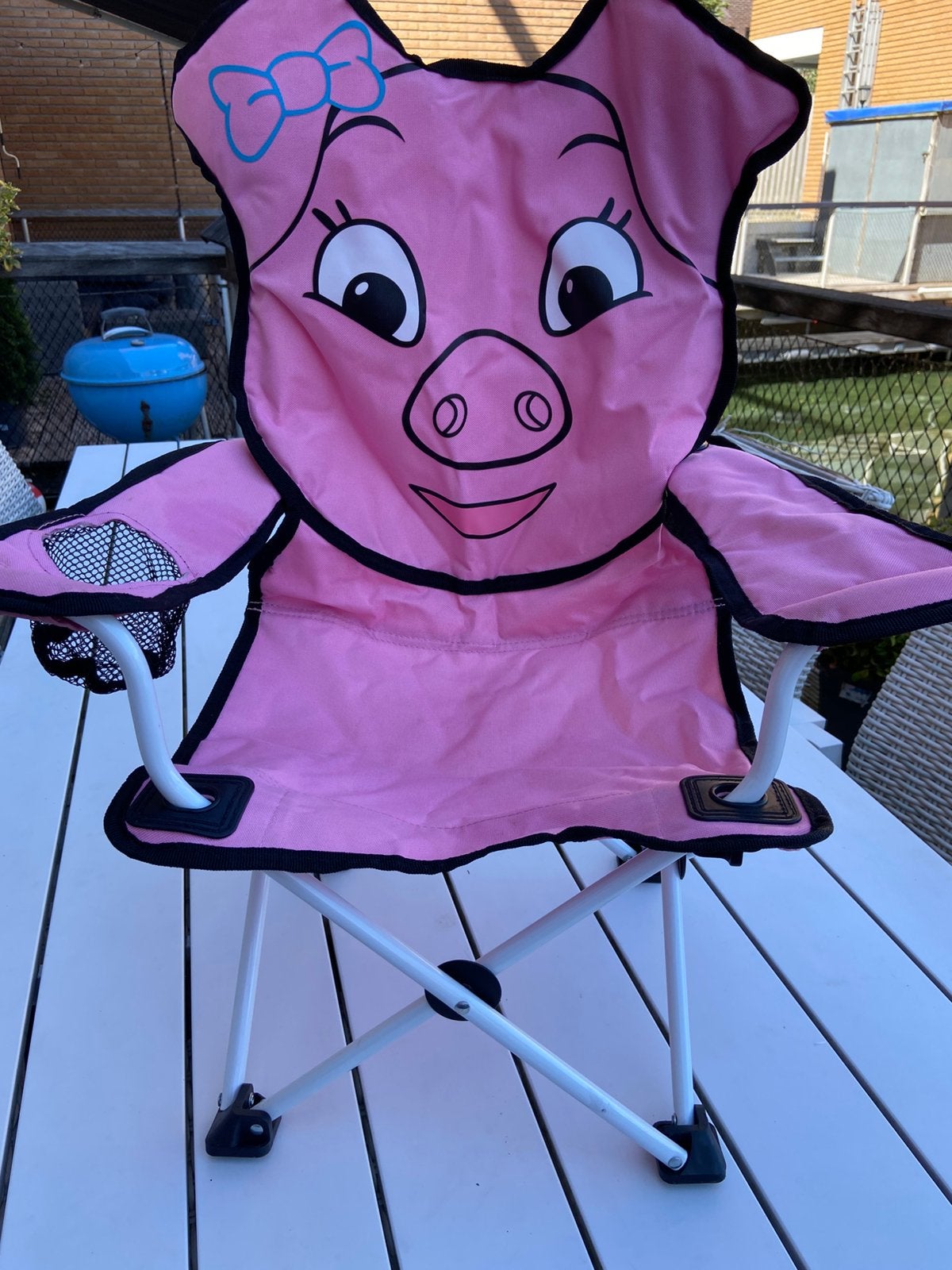 Leuke inklapbare kinderstoel voor de camping, Caravans en Kamperen, Ophalen, Zo goed als nieuw, Campingstoel