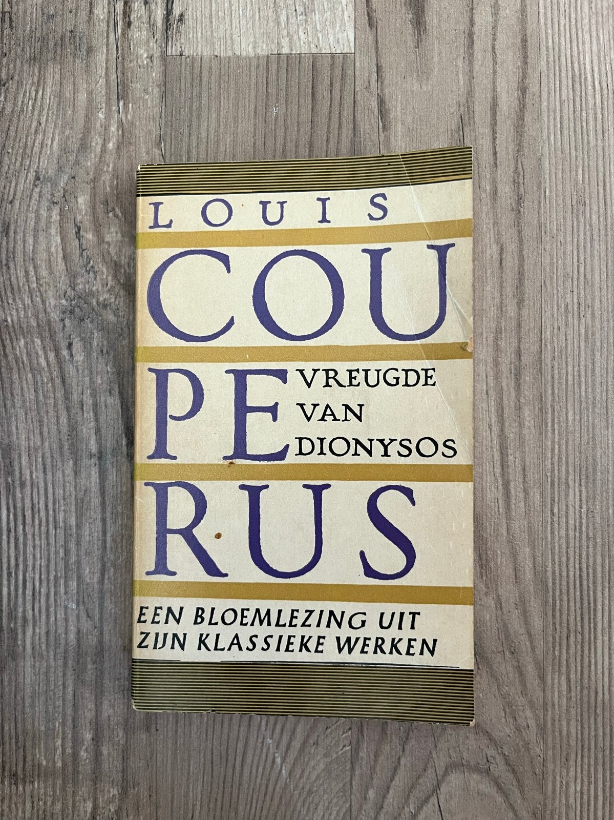 Louis Couperus - Vreugde van Dionysos (1960), Ophalen of Verzenden, Gelezen, Nederland