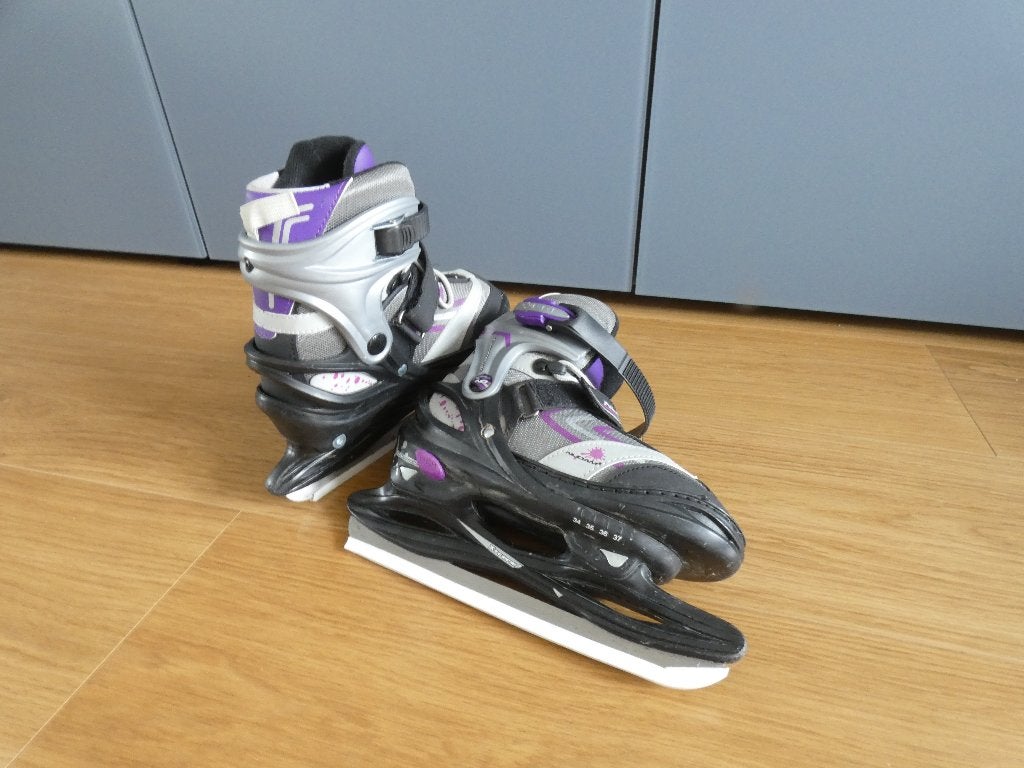 schaatsen verstelbaar maat 34-37 Nijdam, Sport en Fitness, Ophalen of Verzenden, Gebruikt, IJshockeyschaatsen, Nijdam