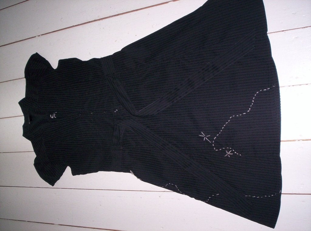 JURKJE van H&M zwart met klein werkje, Maat 38/40 (M), H&M, Zwart, Ophalen of Verzenden