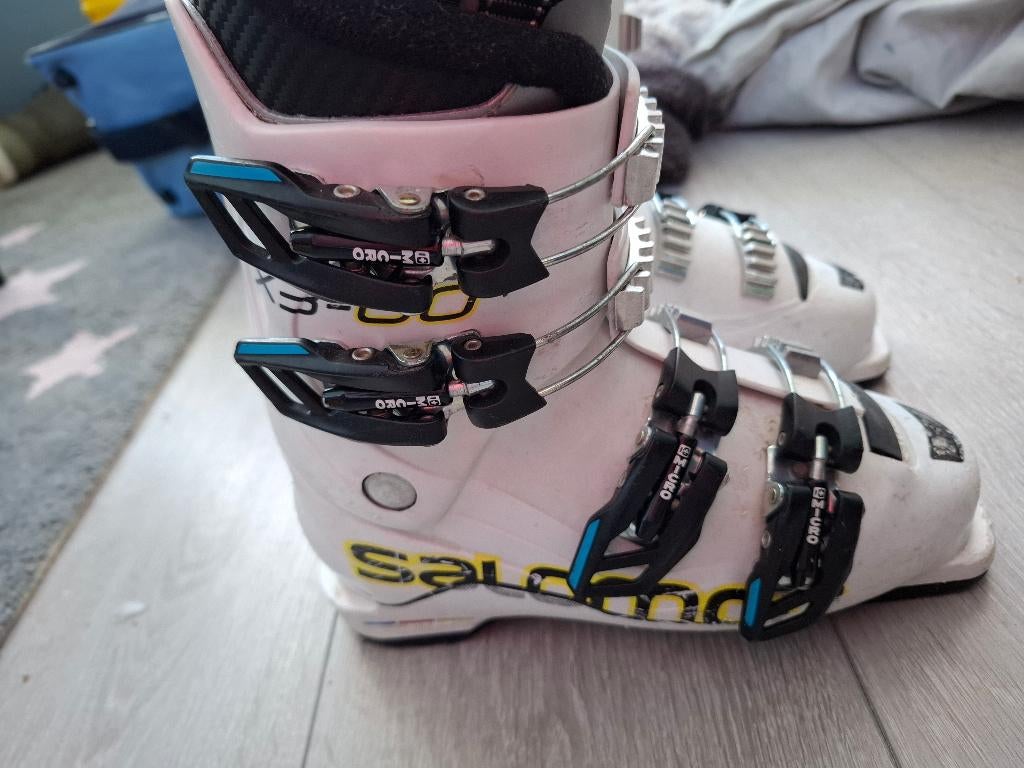 Salomon skischoenmaat 210-220, Ophalen, Gebruikt, 100 tot 140 cm, Schoenen